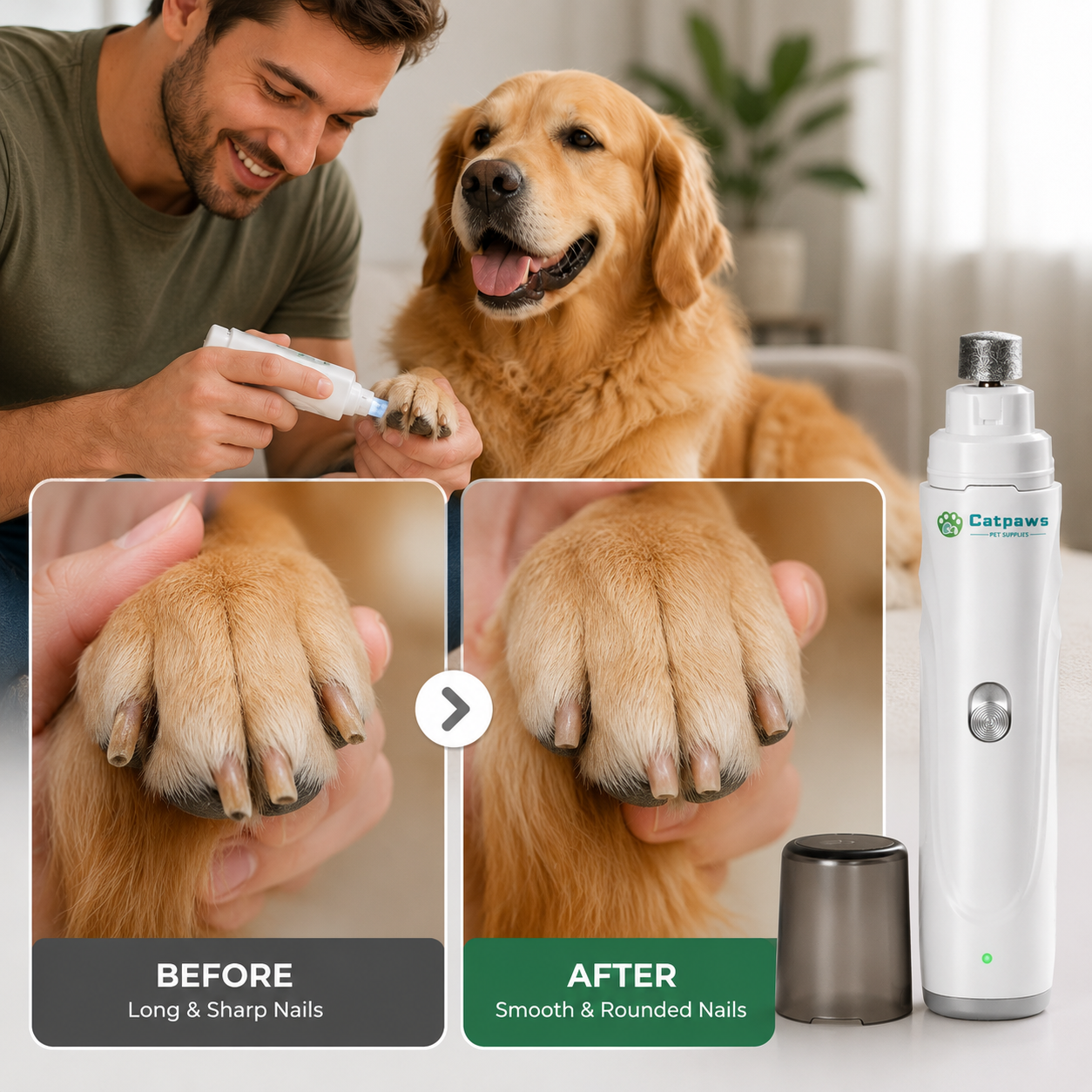 USB Rechargeable Pet Nail Grinder