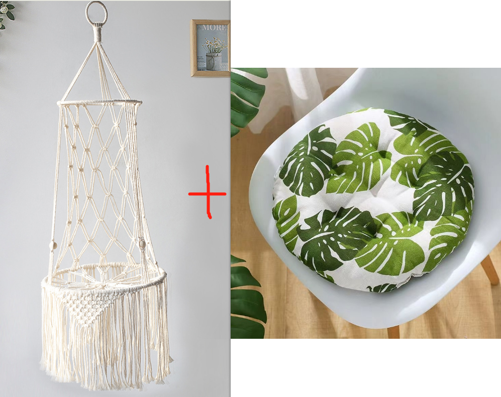 Macrame Hanging Cat Hammock Bed