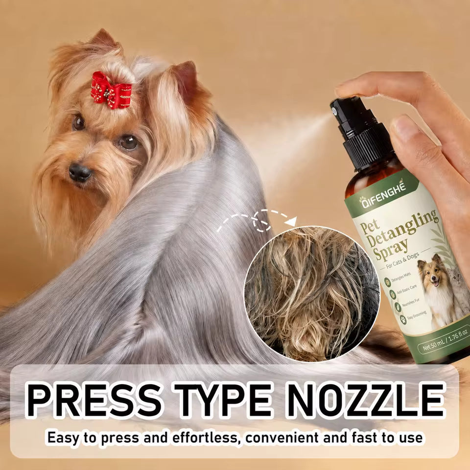 Pet Hair Detangler & Dematting Spray