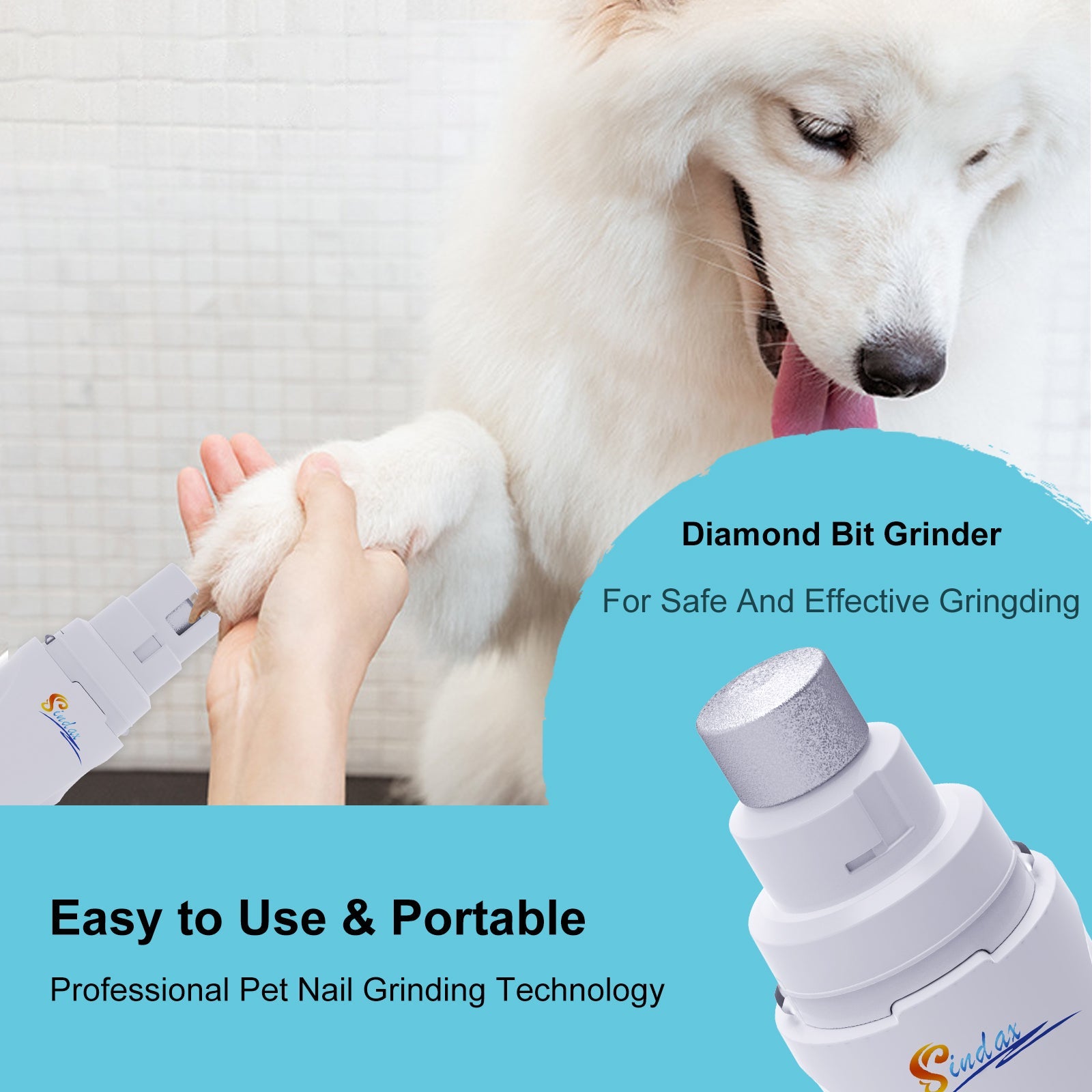 USB Rechargeable Pet Nail Grinder
