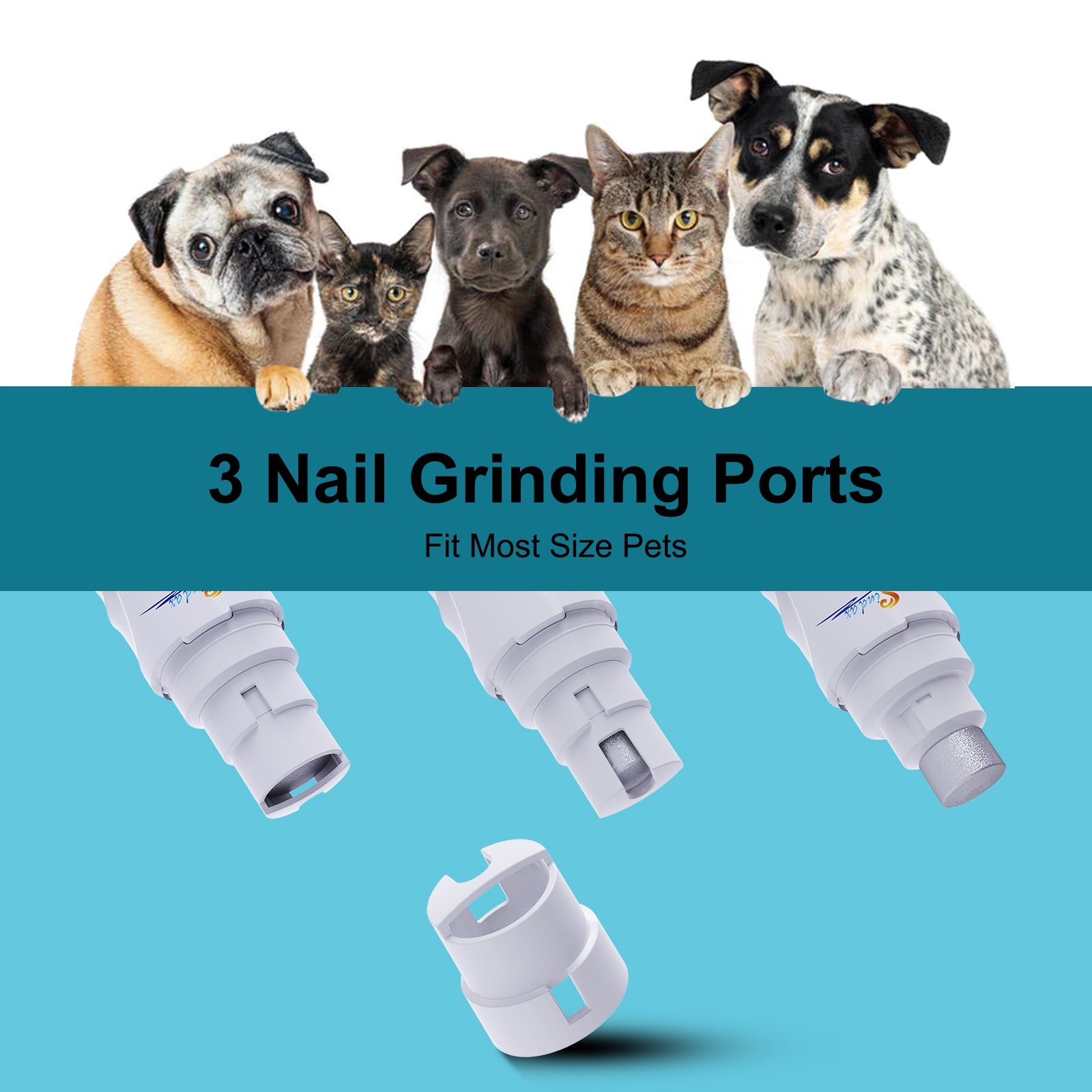 USB Rechargeable Pet Nail Grinder