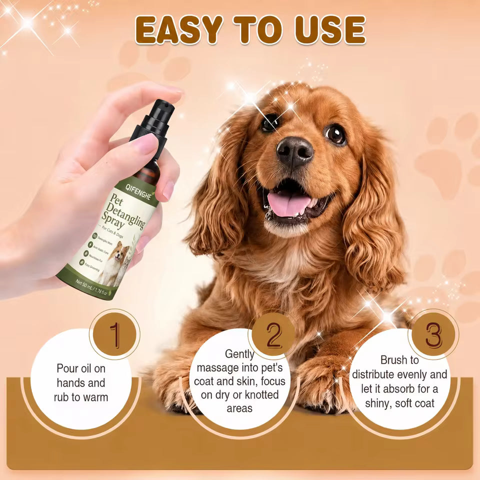 Pet Hair Detangler & Dematting Spray