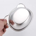 Tilted Stainless Steel Cat Bowl with Metal Stand